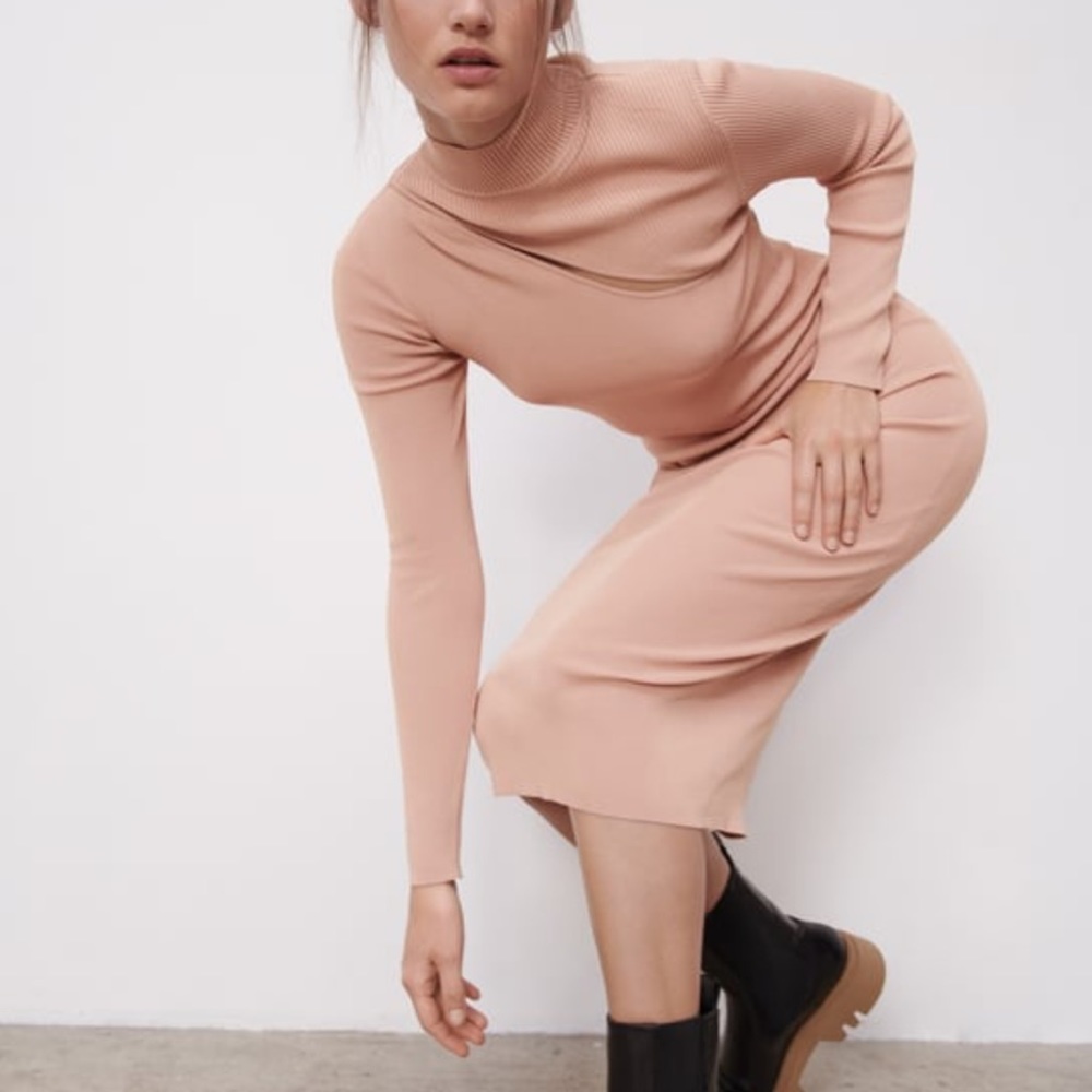 ZARA CUT OUT KNIT DRESS
